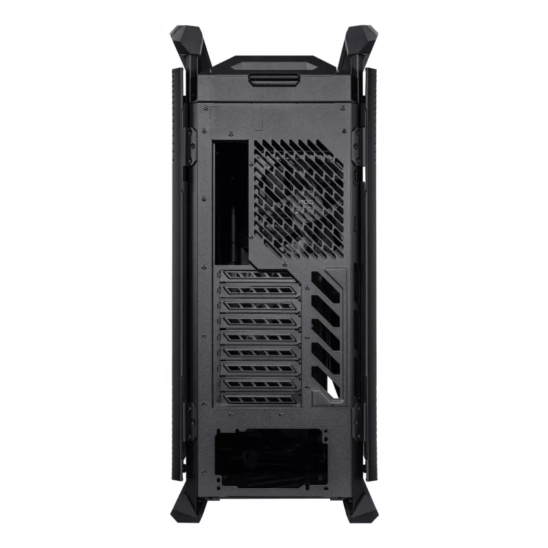 Korpusas ASUS ROG Hyperion GR701 BTF Edition bokštinis — juodas, grūdintas stiklas, E-ATX/ATX/microATX, 46 cm GPU, 420 mm radiatoriaus palaikymas