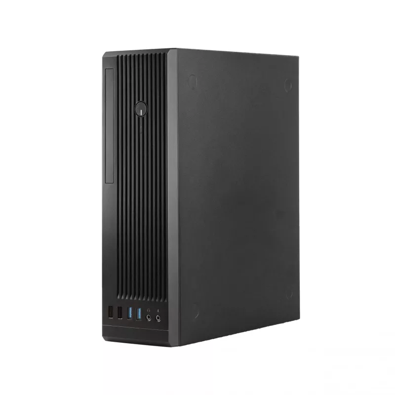 Chieftec UNI Series BE-10B-300 kompaktiškas kompiuterio korpusas, microATX/Mini-ITX, su 300 W TFX maitinimo bloku, 2x USB 3.2 Gen 1, 2x USB 2.0, juodas