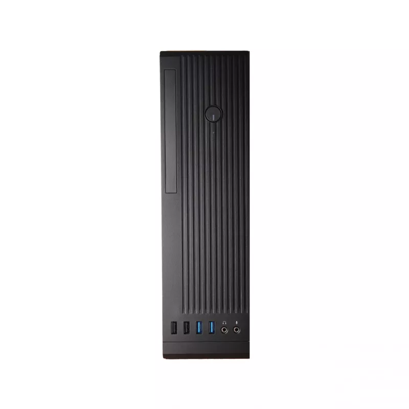 Chieftec UNI Series BE-10B-300 kompaktiškas kompiuterio korpusas, microATX/Mini-ITX, su 300 W TFX maitinimo bloku, 2x USB 3.2 Gen 1, 2x USB 2.0, juodas