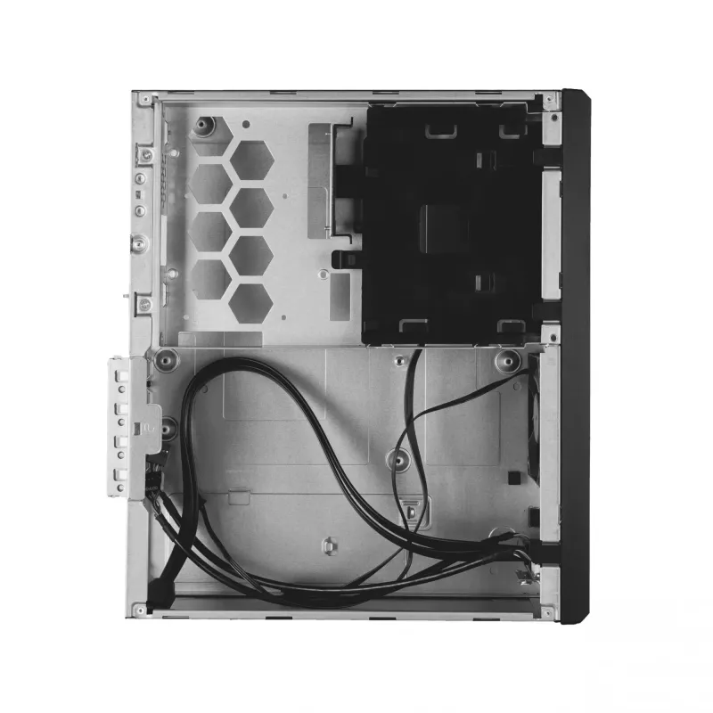Chieftec UNI Series BE-10B-300 kompaktiškas kompiuterio korpusas, microATX/Mini-ITX, su 300 W TFX maitinimo bloku, 2x USB 3.2 Gen 1, 2x USB 2.0, juodas