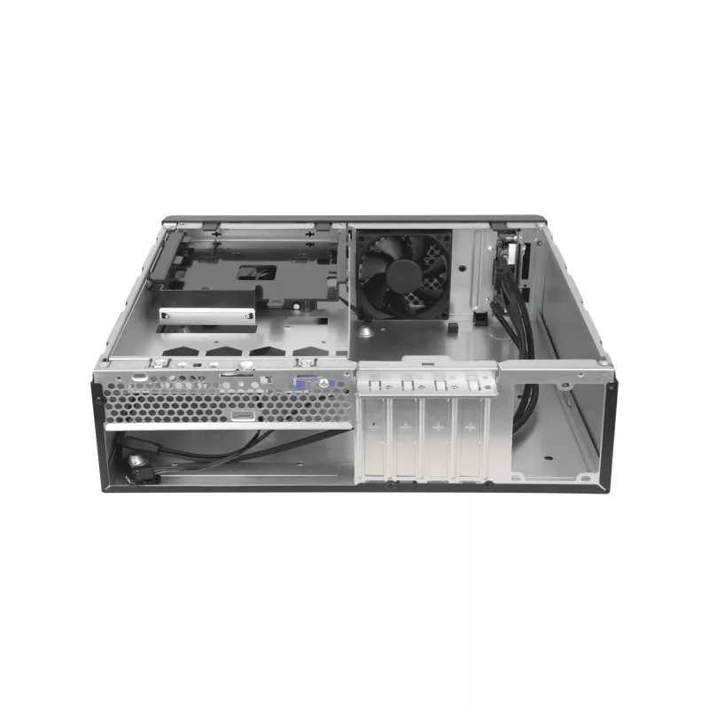 Chieftec UNI Series BE-10B-300 kompaktiškas kompiuterio korpusas, microATX/Mini-ITX, su 300 W TFX maitinimo bloku, 2x USB 3.2 Gen 1, 2x USB 2.0, juodas