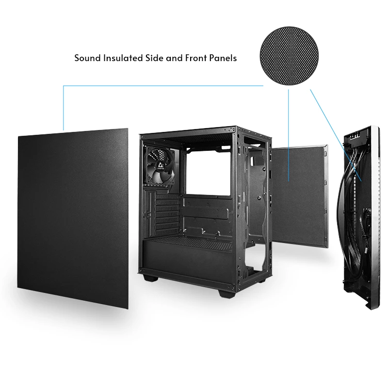 PC korpusas CHIEFTEC AS-01B-OP Full Tower ATX, tinka iki 320 mm GPU, aušintuvo aukštis 170 mm, 2×3,5 colio + 2×2,5 colio vietos, USB 3.2 Gen1