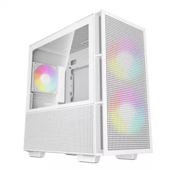 DeepCool CH360 Micro-ATX korpusas kompiuteriui, grūdintas stiklas, be maitinimo bloko, baltas