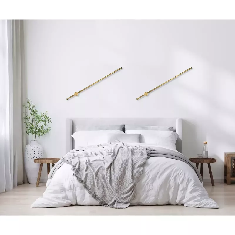 LED sieninis šviestuvas ActiveJet AJE-HILTON Patina Auksinis 13W 3000K 555lm 900mm Vidaus CRI80