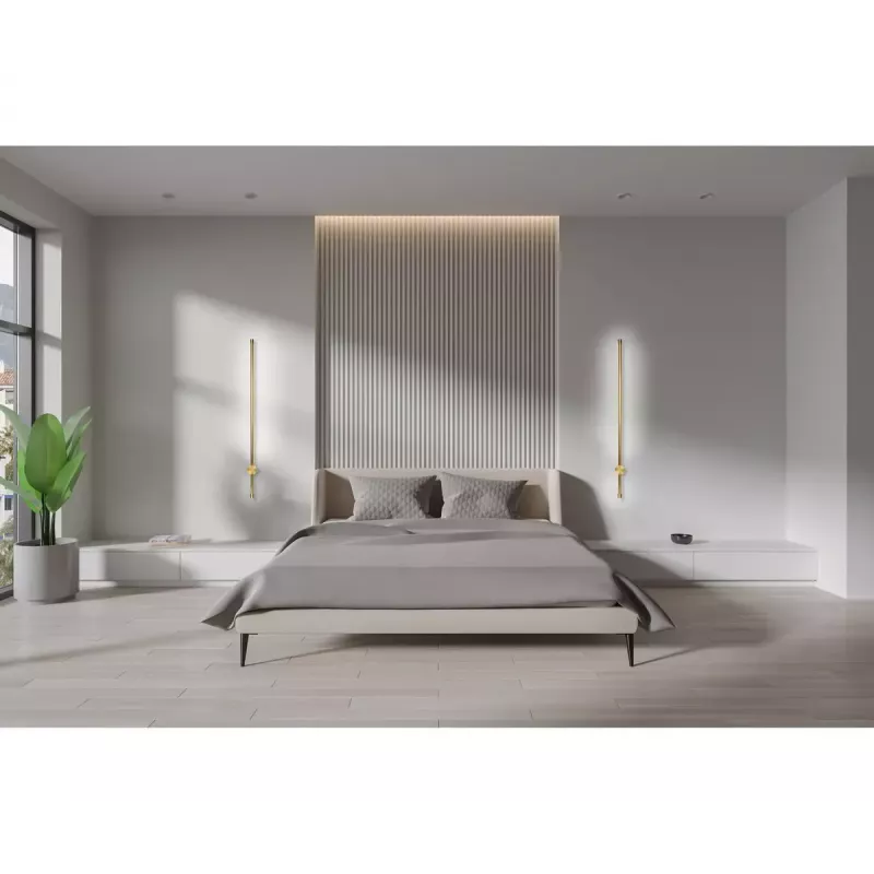 LED sieninis šviestuvas ActiveJet AJE-HILTON Patina Auksinis 13W 3000K 555lm 900mm Vidaus CRI80