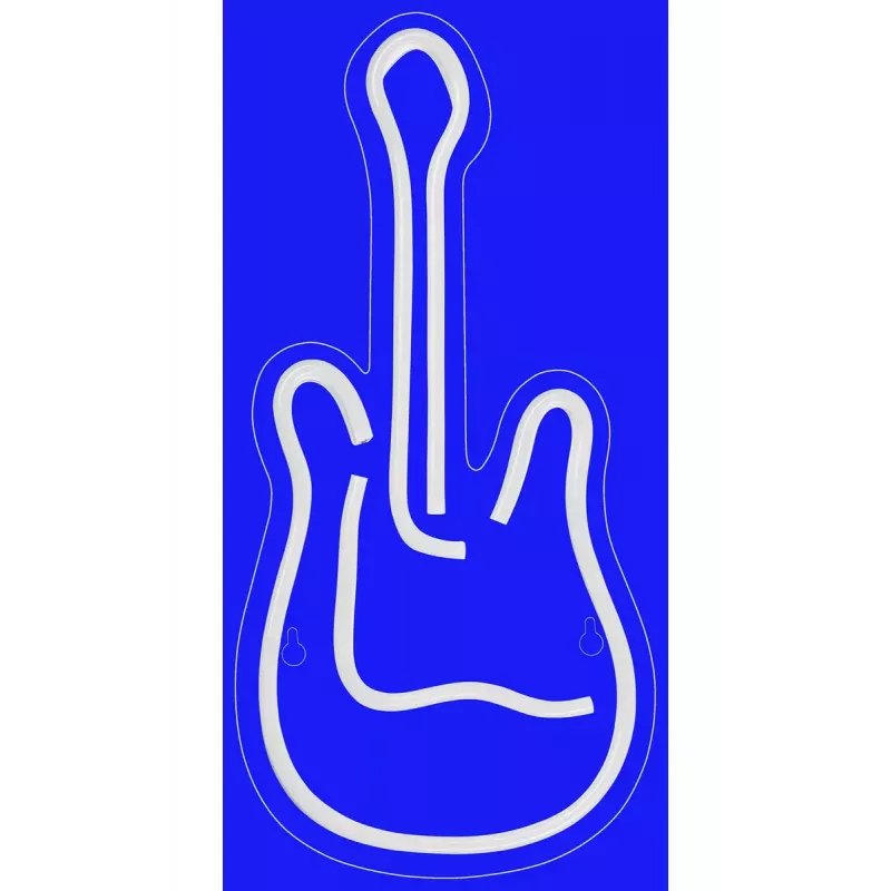 LED neoninis ženklas ActiveJet AJE-NEON GUITAR įvairiaspalvis USB 5V, 240×176×20 mm, montuojamas ant paviršiaus