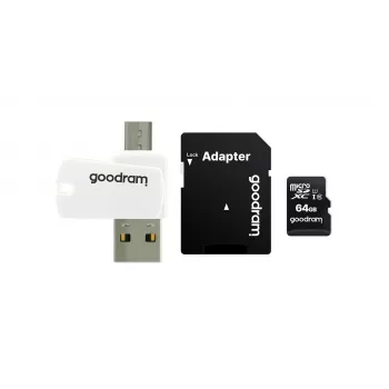 Goodram M1A4 All in One 64 GB MicroSDXC UHS-I Class 10 kortelių skaitytuvas su atminties kortele