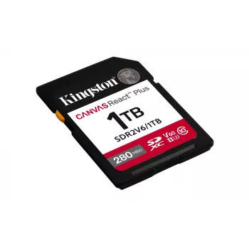 Kingston Technology 1TB Canvas React Plus SDXC UHS-II 280R/150W U3 V60 atminties kortelė Full HD/4K