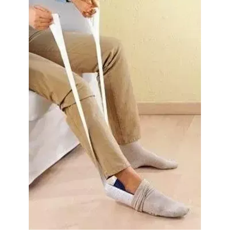 Pagalbinė priemonė kojinėms užsimauti SUNDO 25010 - nailono kojinių uždėtuvas, mėlyna