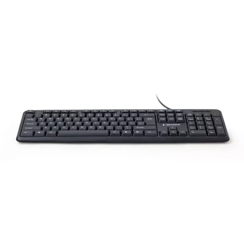 GEMBIRD KB-U-103 Standartinė klaviatūra – laidinė USB – juoda – QWERTY US/Tarptautinė