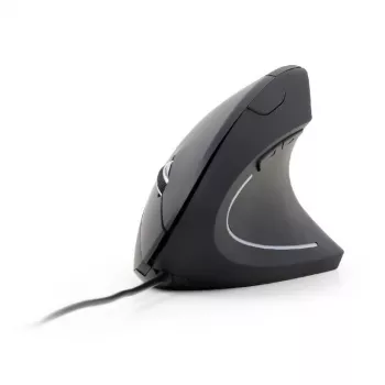 GEMBIRD MUS-ERGO-01 – ergonomiška optinė pelė su 6 mygtukais, USB, juoda