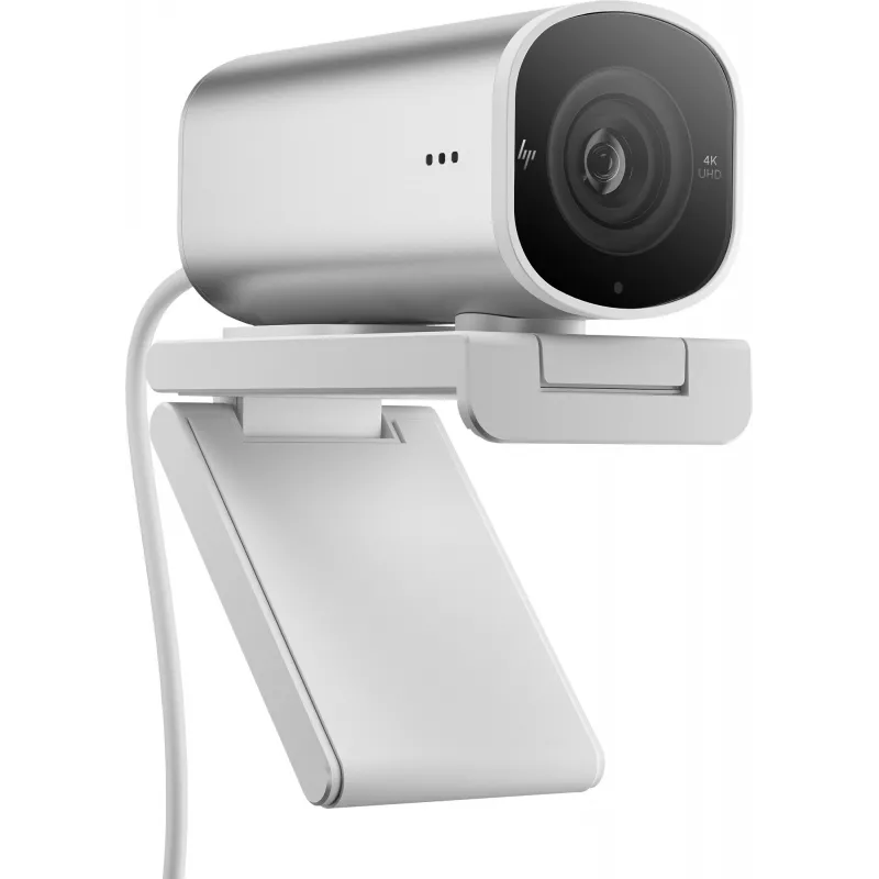 HP 960 4K srautinė internetinė kamera, 8 MP, 3840 x 2160 pikselių, 4K Ultra HD, 30 kadrų/s, 5x, skirta namams