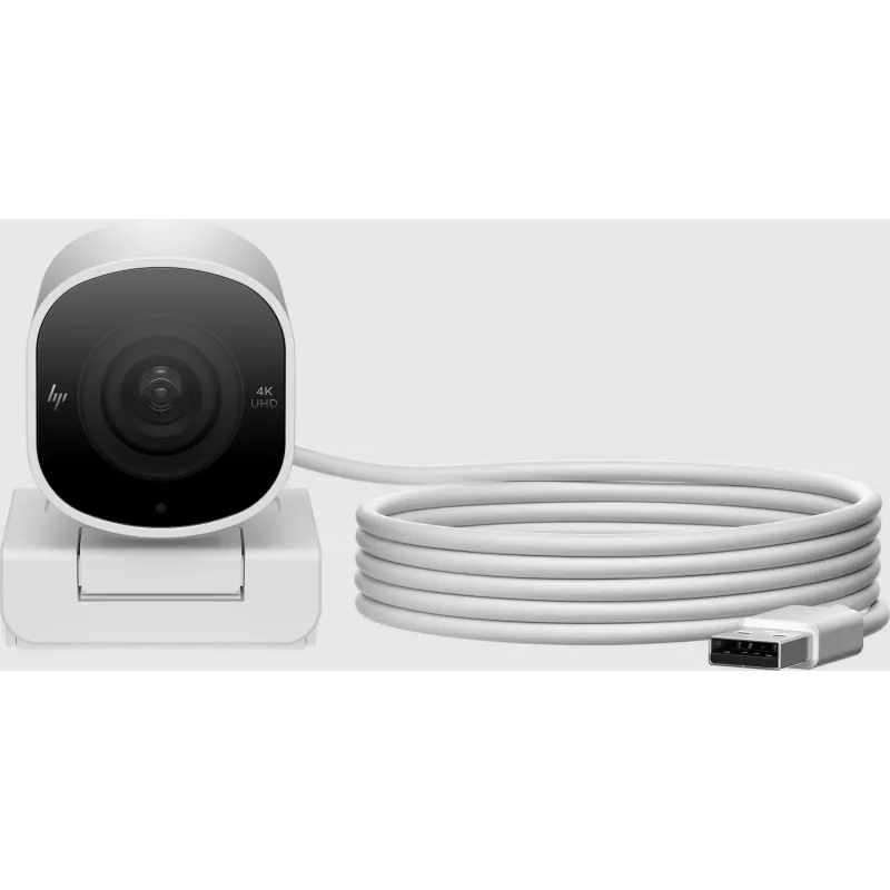 HP 960 4K srautinė internetinė kamera, 8 MP, 3840 x 2160 pikselių, 4K Ultra HD, 30 kadrų/s, 5x, skirta namams