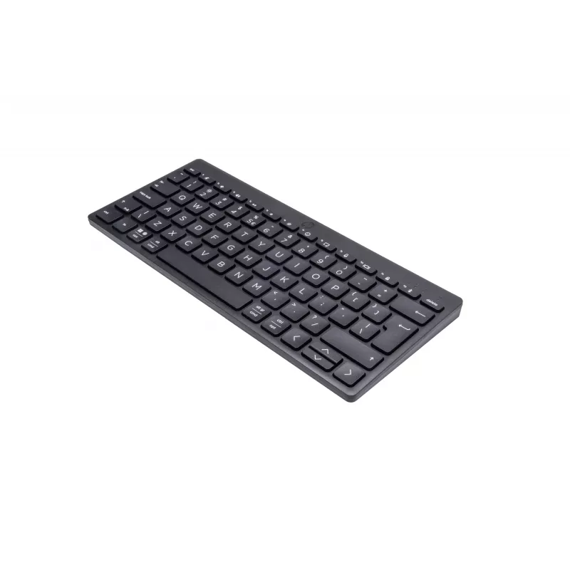 HP 350 kompaktiška belaidė Bluetooth klaviatūra keliems įrenginiams, QWERTY, juoda