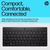HP 350 kompaktiška belaidė Bluetooth klaviatūra keliems įrenginiams, QWERTY, juoda