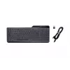 HP 400 apšviesta laidinė klaviatūra, pilno dydžio (100 %), laidinė, USB, membraninė, QWERTY, juoda