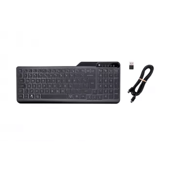 HP 400 apšviesta laidinė klaviatūra, pilno dydžio (100 %), laidinė, USB, membraninė, QWERTY, juoda