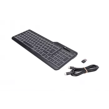 HP 400 apšviesta laidinė klaviatūra, pilno dydžio (100 %), laidinė, USB, membraninė, QWERTY, juoda