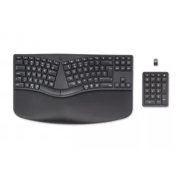 HP 960 ergonominė belaidė klaviatūra, pilno dydžio (100 %), belaidė, RF belaidė + Bluetooth, membraninė, QWERTY, juoda
