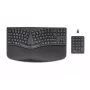 HP 960 ergonominė belaidė klaviatūra, pilno dydžio (100 %), belaidė, RF belaidė + Bluetooth, membraninė, QWERTY, juoda