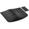 HP 965 ergonominė belaidė klaviatūra, pilno dydžio (100 %), belaidė, RF belaidė + Bluetooth, membraninė, QWERTY, juoda