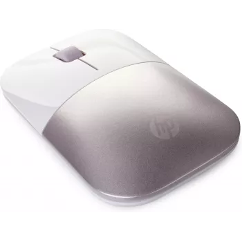 HP Wireless Mouse Z3700 - Baltas/Rožinis, Ambidekstrinis, RF belaidis, 1200 DPI, Rožinis, Baltas