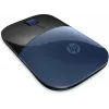 Belaidė pelė HP Wireless Mouse Z3700, ambidekstrinė, mėlynas LED, RF belaidis, 1200 DPI, juoda, mėlyna
