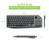 Techly ICTB9801TB belaidė klaviatūra RF Wireless + Bluetooth QWERTY US anglų juoda