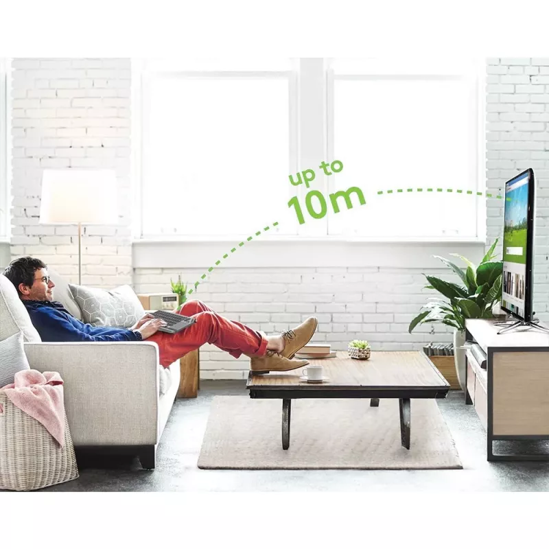 Techly ICTB9801TB belaidė klaviatūra RF Wireless + Bluetooth QWERTY US anglų juoda