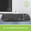 Techly ICTB9801TB belaidė klaviatūra RF Wireless + Bluetooth QWERTY US anglų juoda