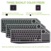 Techly ICTB9801TB belaidė klaviatūra RF Wireless + Bluetooth QWERTY US anglų juoda