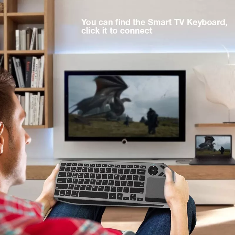 Techly ICTB9801TB belaidė klaviatūra RF Wireless + Bluetooth QWERTY US anglų juoda