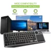 Techly ICTB9801TB belaidė klaviatūra RF Wireless + Bluetooth QWERTY US anglų juoda