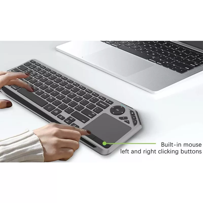 Techly ICTB9801TB belaidė klaviatūra RF Wireless + Bluetooth QWERTY US anglų juoda