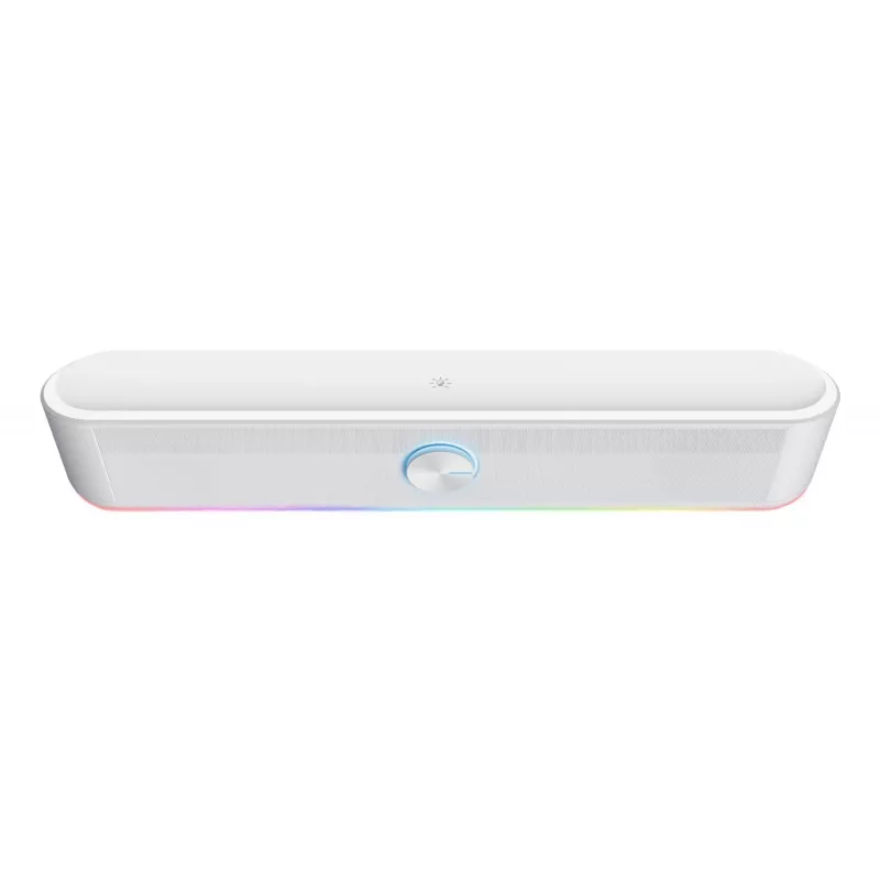 Trust RGB apšviesta garso juosta GXT 619W Thorne, 2.0 kanalų, 6 W, 12 W, 6 W, 10000 Ω, 4 Ω