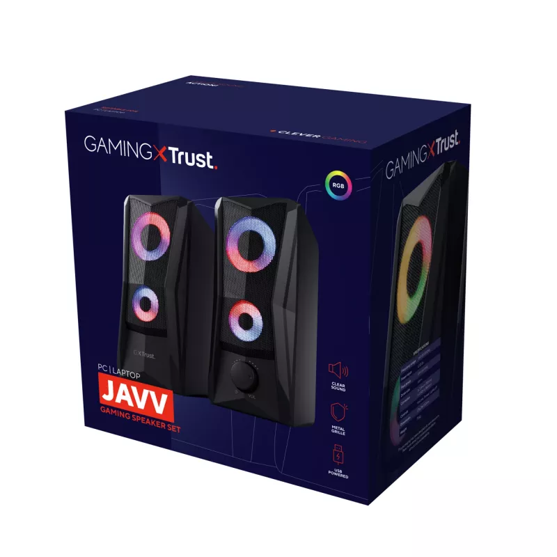 Trust GXT 606 JAVV juodi laidiniai garsiakalbiai 12 W