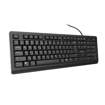 Trust Primo klaviatūra, pilno dydžio, USB, QWERTY, JAV anglų, juoda