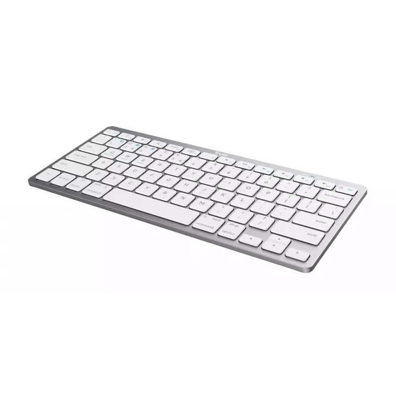 Trust 24651 belaidė Bluetooth klaviatūra, QWERTY, sidabrinė