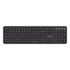 Trust Vaiya 25511 belaidė klaviatūra keliems įrenginiams, USB RF + Bluetooth, JAV išdėstymas, skaičių blokas, įmontuotas įkraunamas akumuliatorius, juoda