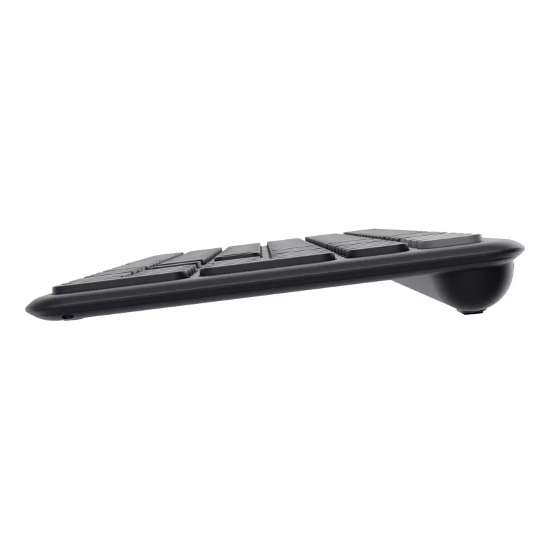Trust Vaiya 25511 belaidė klaviatūra keliems įrenginiams, USB RF + Bluetooth, JAV išdėstymas, skaičių blokas, įmontuotas įkraunamas akumuliatorius, juoda