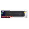 Trust Vaiya 25511 belaidė klaviatūra keliems įrenginiams, USB RF + Bluetooth, JAV išdėstymas, skaičių blokas, įmontuotas įkraunamas akumuliatorius, juoda