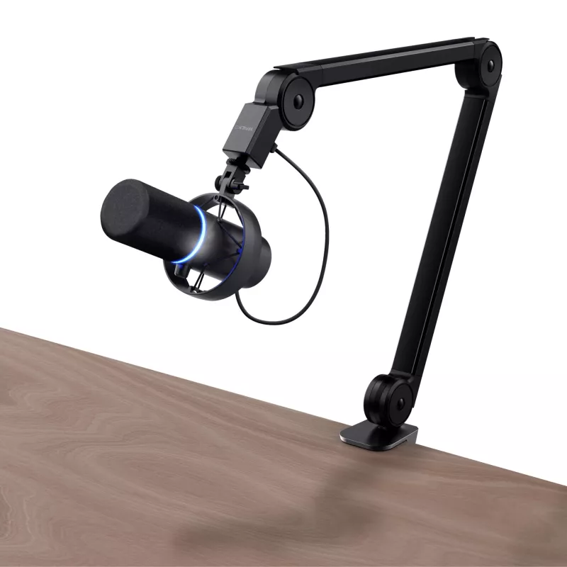 Trust GXT 255+ Onyx Black – profesionalus PC mikrofonas su rankena