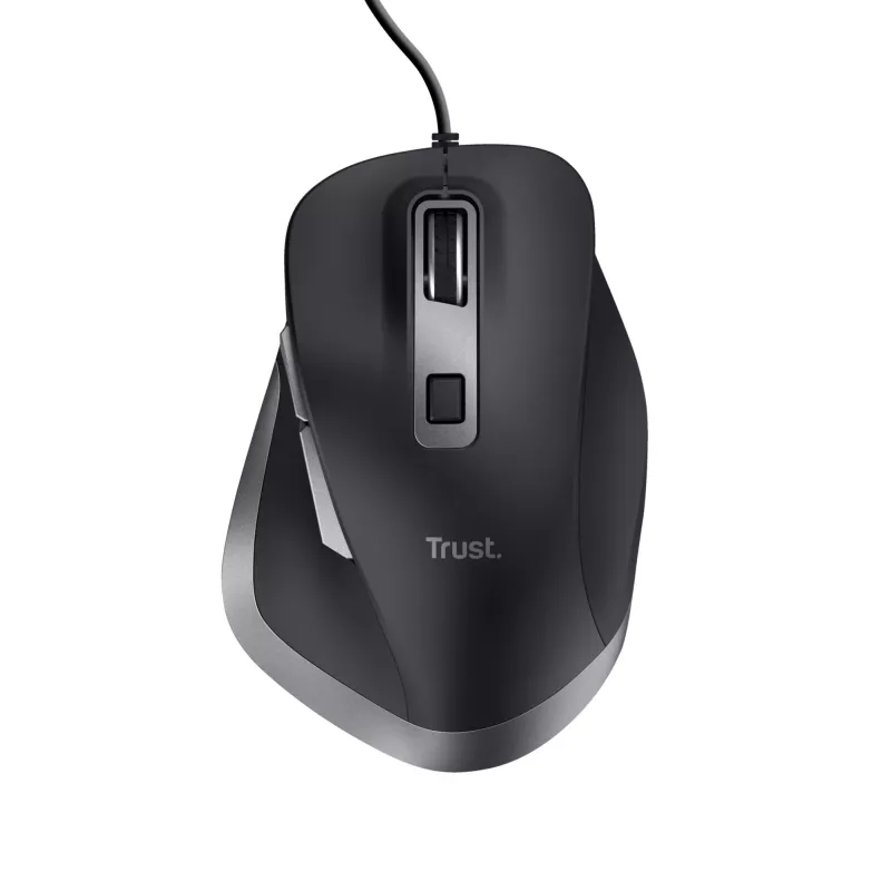 Trust Fyda laidinė pelė, dešinei rankai, optinė, USB-A, 5000 DPI, juoda