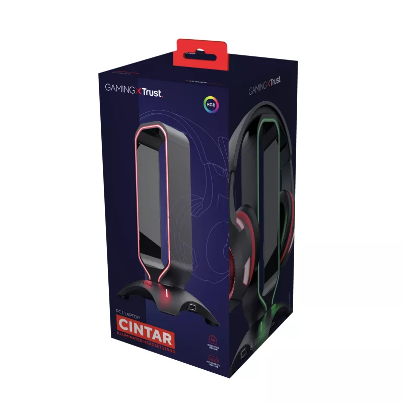 Trust GXT 265 Cintar RGB laikiklis ausinėms