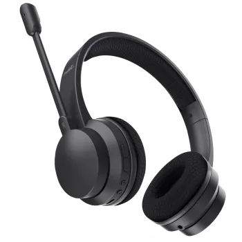 Trust Ayda ausinės – laidinės ir belaidės, ant ausų, USB-C / Bluetooth, juodos