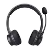 Trust Ayda ausinės – laidinės ir belaidės, ant ausų, USB-C / Bluetooth, juodos