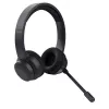 Trust Ayda ausinės – laidinės ir belaidės, ant ausų, USB-C / Bluetooth, juodos