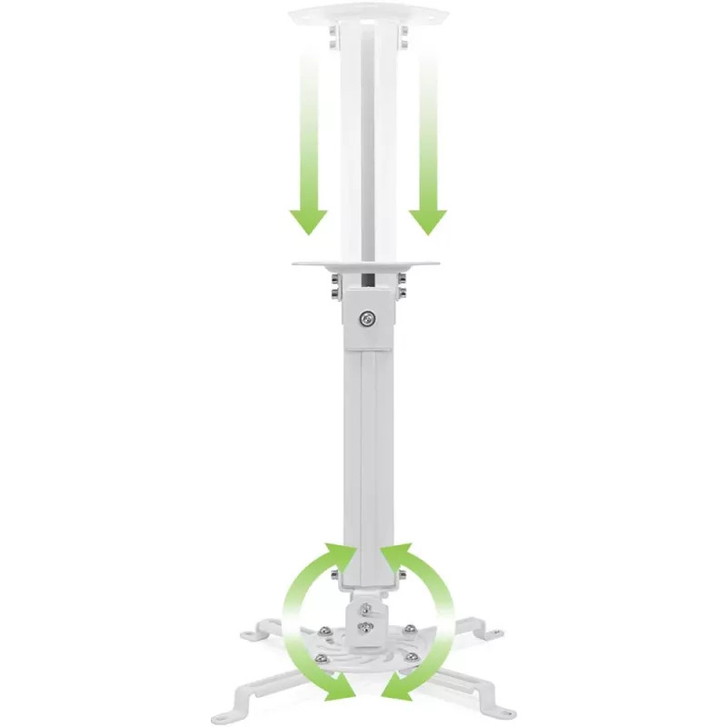 Techly lubinis projektoriaus laikiklis su prailginimu 380-580 mm sidabrinis ICA-PM 18S