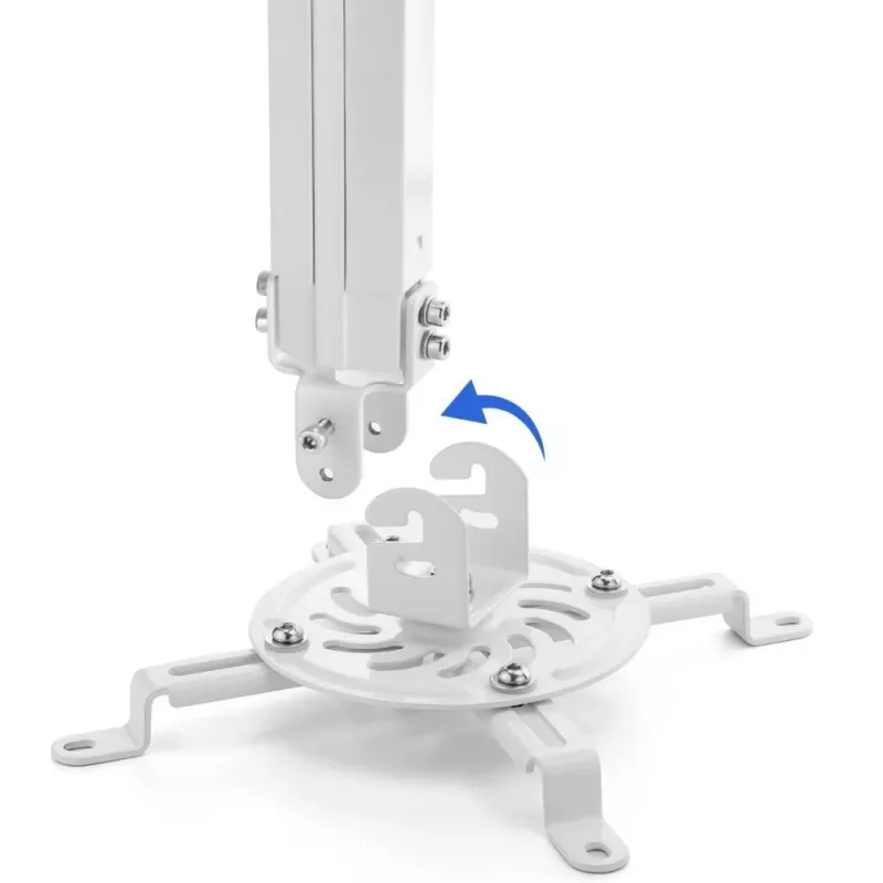 Techly lubinis projektoriaus laikiklis su prailginimu 380-580 mm sidabrinis ICA-PM 18S