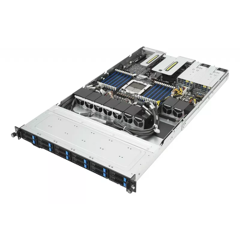 1U stovo serveris ASUS RS501A-E12-RS12U – LGA 6096, DDR5 iki 3 TB, 24 DIMM, 1600W